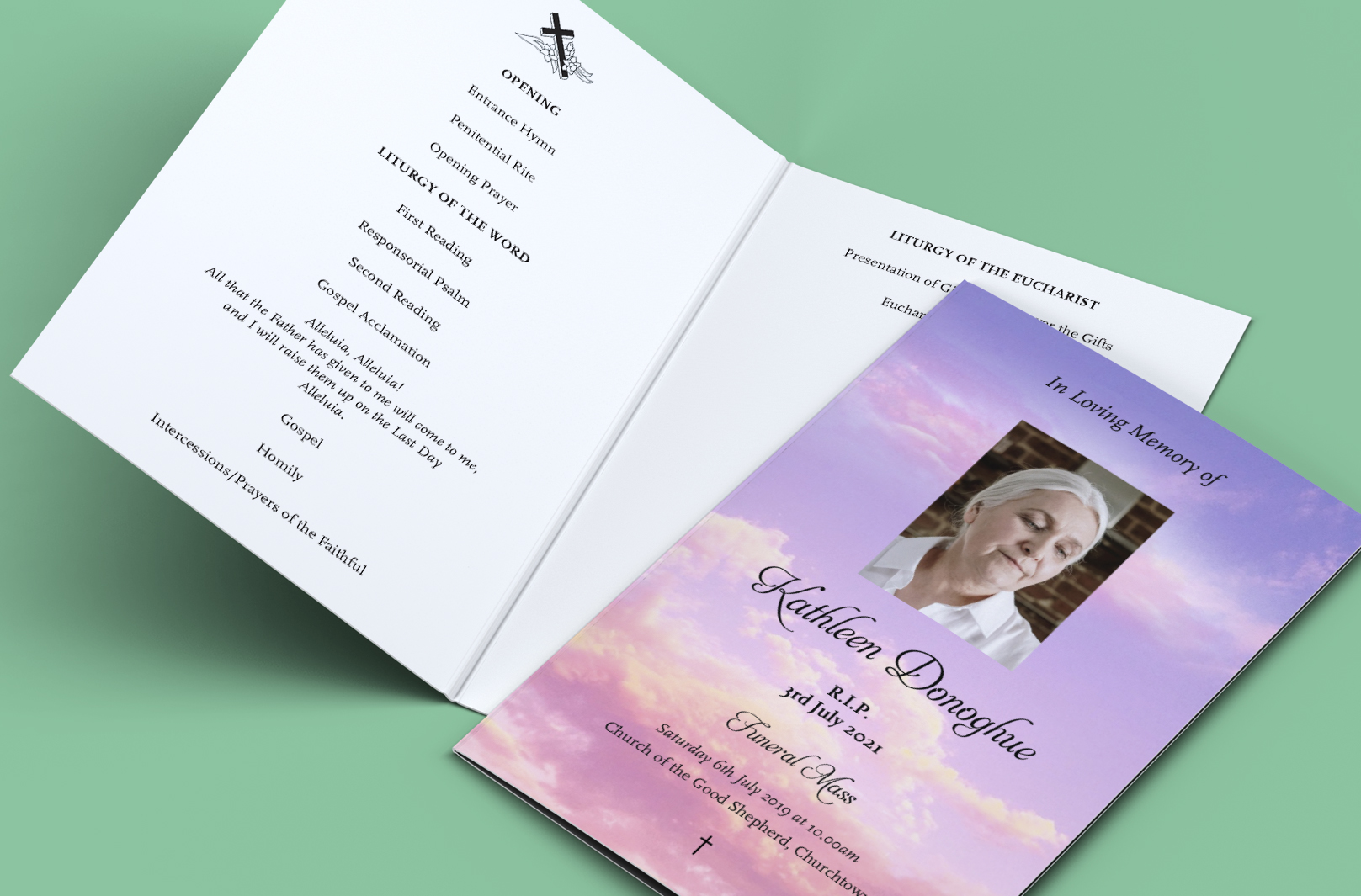 Order of Service Sheets from Print Ready Dublin