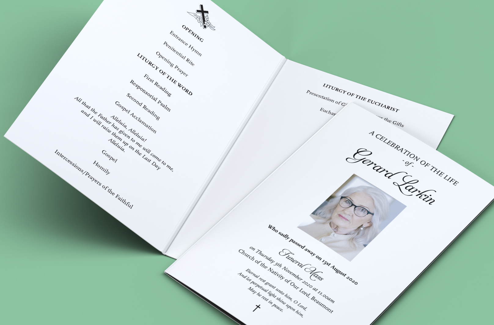 Order of Service Sheets from Print Ready Dublin