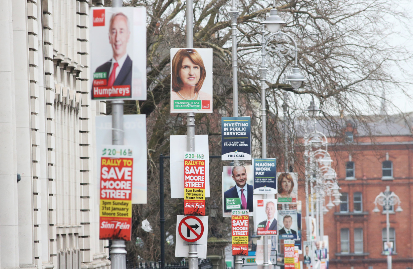 outdoor plastic election posters signs