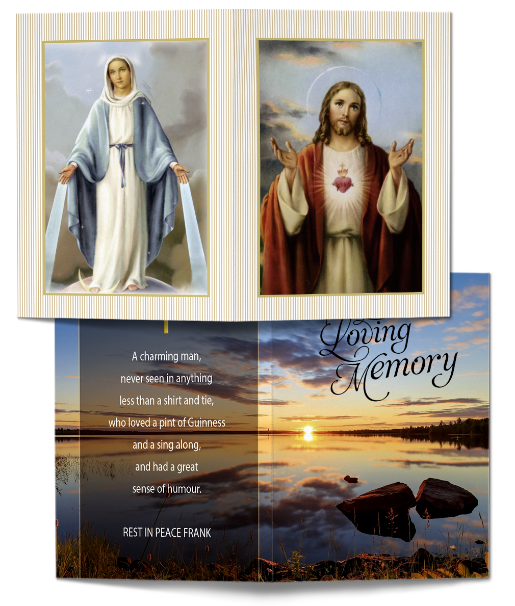 Religious Memorial Cards From Print Ready