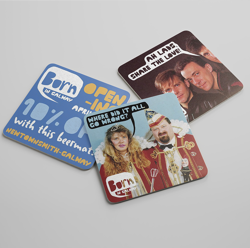 Examples of Beermats Printed and Designed by Print Ready Ireland
