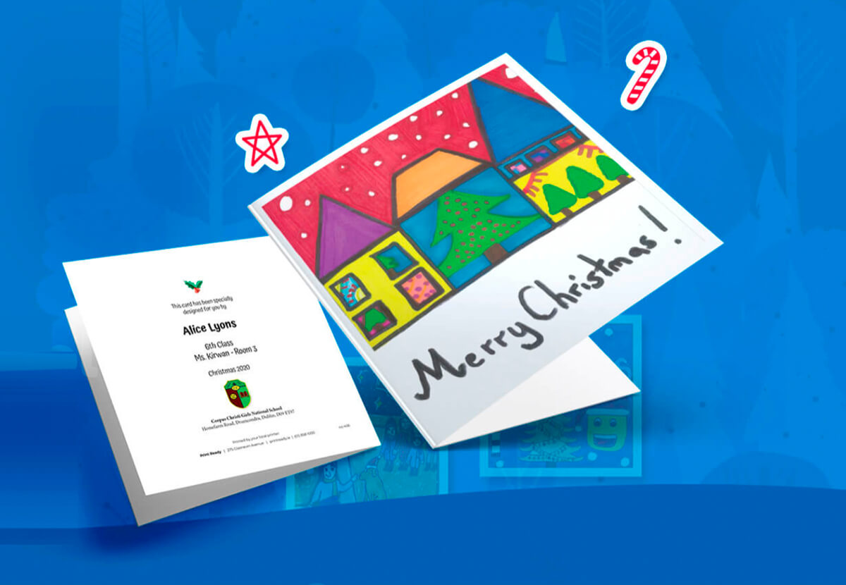 School Christmas Card Printing and Packaging from Print Ready