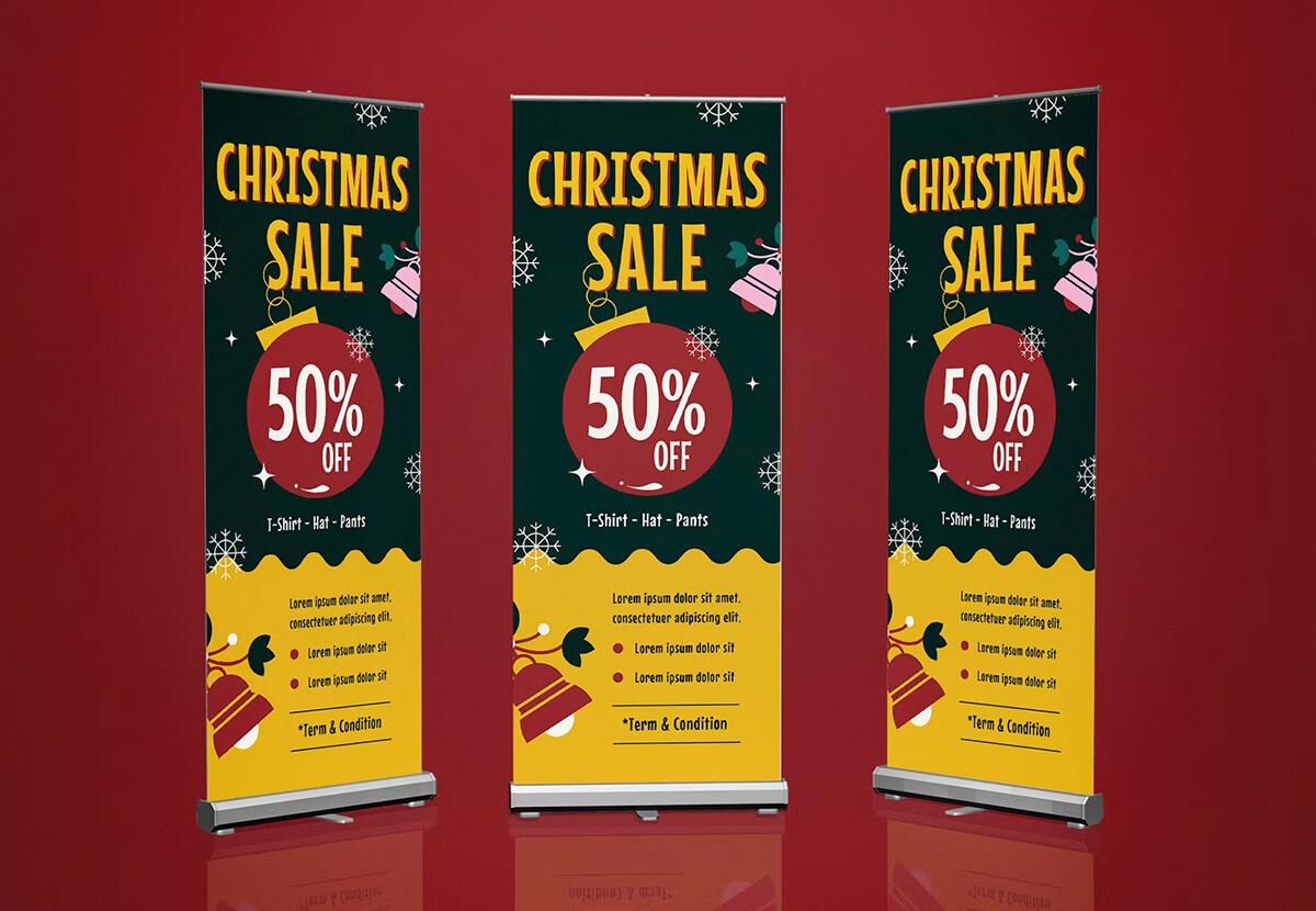Roller Banner Ideas for Christmas Marketing